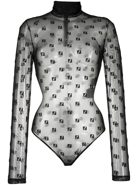 fendi tops womens sale|fendi sheer bodysuit.